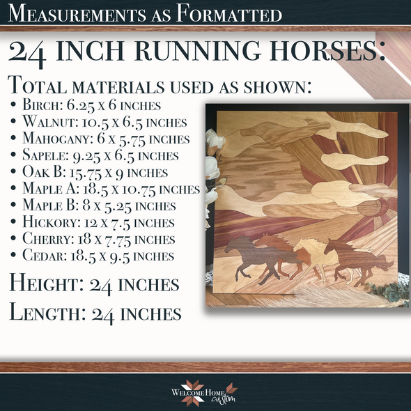 Running Horses bundle with bonus unicorn laser cut file