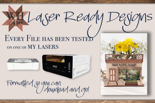 Flower Shop Propagation Frame laser cut design