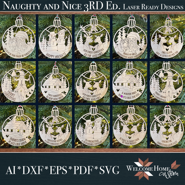 Naughty and Nice 3rd Edition Laser Ready File Set