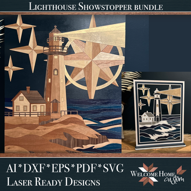 LIGHTHOUSE SHOWSTOPPER with DIY Option - Laser Ready Design