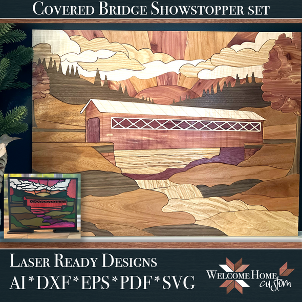 COVERED BRIDGE SHOWSTOPPER with DIY Option - Laser Ready Design