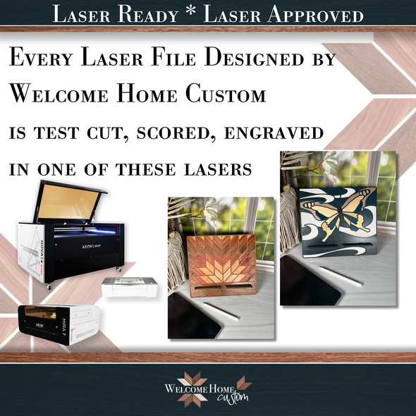 Quilted Tablet Holder Bundle - Laser Ready Design