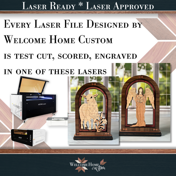 Easter Spring Arch Mantle Decor Bundle - Laser Ready Designs