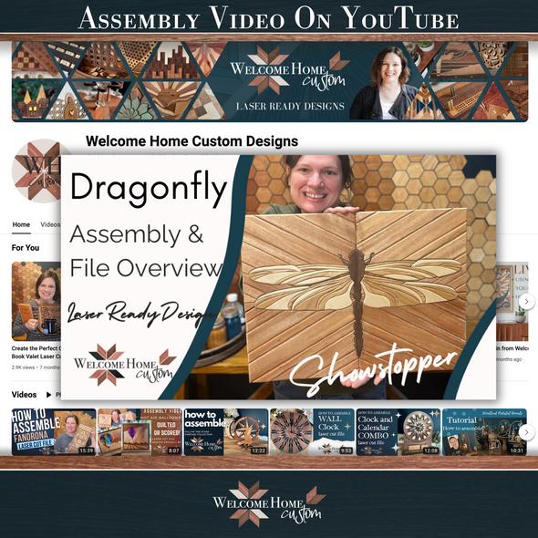 DRAGONFLY SHOWSTOPPER with DIY Option - Laser Ready Designs