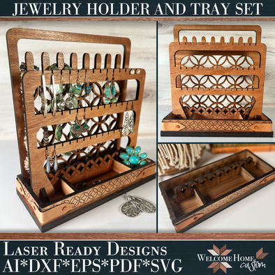 Jewelry Holder File - Laser Ready Designs