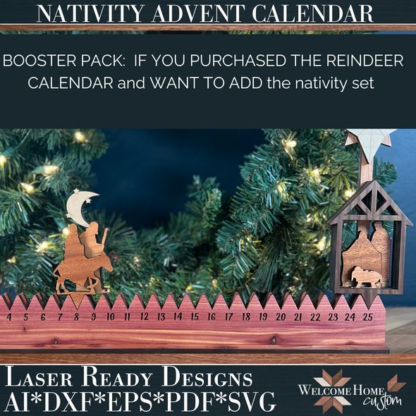 BOOSTER PACK - NATIVITY MARKERS ONLY.  DOES NOT INCLUDE THE CALENDAR BASE