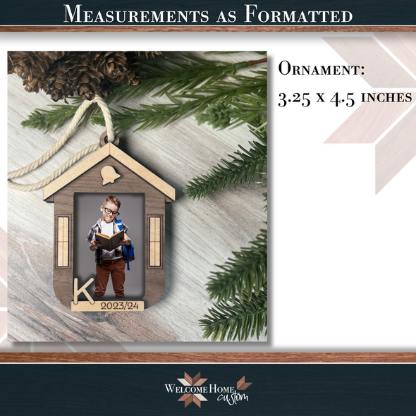 House Frame Ornaments | Great for School Photos, Dog and Cat Photos and Weddings!