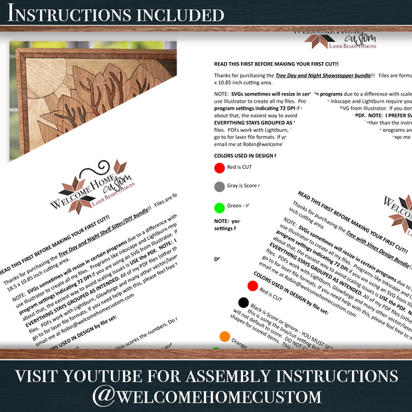 Tree Day & Night Showstopper with DIY - Laser Ready Design