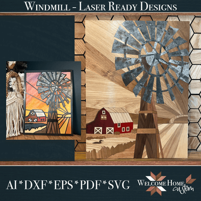 Windmill Showstopper with stained glass DIY option
