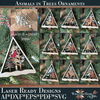 Animal Ornaments laser cut files Bundle - Woodland animals Christmas Ornaments - Welcome Home Custom