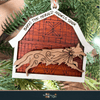 Barnyard Animal Ornaments with Barn - Laser Ready Designs - Welcome Home Custom