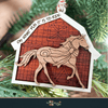 Barnyard Animal Ornaments with Barn - Laser Ready Designs - Welcome Home Custom