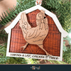 Barnyard Animal Ornaments with Barn - Laser Ready Designs - Welcome Home Custom