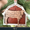 Barnyard Animal Ornaments with Barn - Laser Ready Designs - Welcome Home Custom