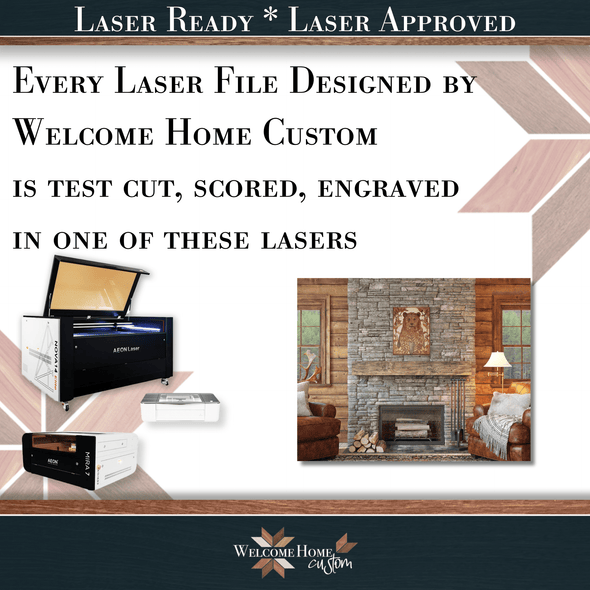 Bear SHOWSTOPPER with DIY Option - Laser Ready Design - Welcome Home Custom