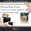 Butterfly Showstopper Ornament - Laser Ready File - Welcome Home Custom