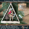 Cardinal Ornament laser cut files - Memorial Ornament - Digital File Download - Welcome Home Custom
