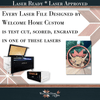 Cow Showstopper Ornament - Laser Ready File - Welcome Home Custom