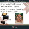 Flamingo Showstopper Ornament - Laser Ready File - Welcome Home Custom