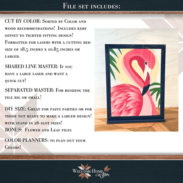 Flamingo SHOWSTOPPER with DIY Option - Subscription for August 2024 - Welcome Home Custom