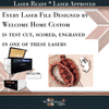 Ghost Checkerboard Earring laser cut file design - Welcome Home Custom
