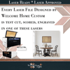 Herringbone Sign Backer - Welcome Home Custom