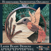 Hummingbird Showstopper Ornament - Laser Ready File - Welcome Home Custom