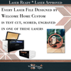 Owl Showstopper Ornament - Laser Ready File - Welcome Home Custom