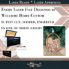 Peacock Showstopper Ornament - Laser Ready File - Welcome Home Custom