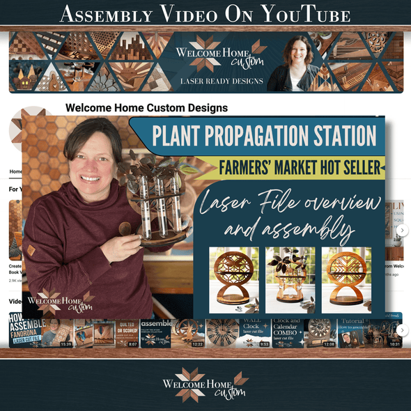 Plant Propagation File Set - Laser Ready Designs - Welcome Home Custom