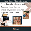 Quilt Block SHOWSTOPPER with 2 Size Options - Laser Ready Design - Welcome Home Custom
