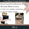 Running Horses Showstopper Ornament - Laser Ready File - Welcome Home Custom