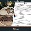 Running Horses Showstopper Ornament - Laser Ready File - Welcome Home Custom