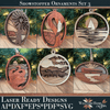 Showstopper Ornaments Set of 6 Set Three - Laser Ready Design - Welcome Home Custom
