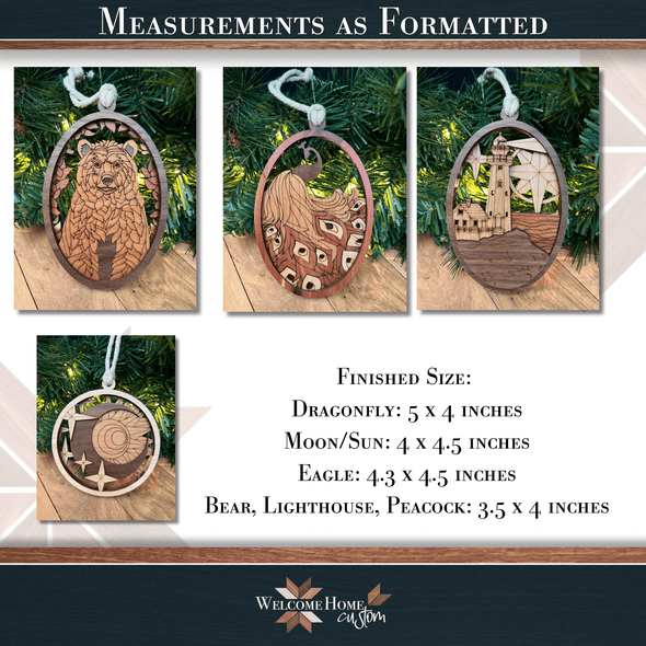 Showstopper Ornaments Set of 6 Set Two - subscription for November 2024 - Welcome Home Custom