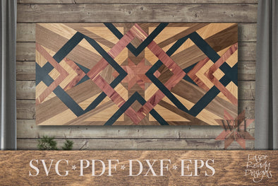 3 Diamond quilt pattern for laser cutters - Digital Download - Welcome Home Custom