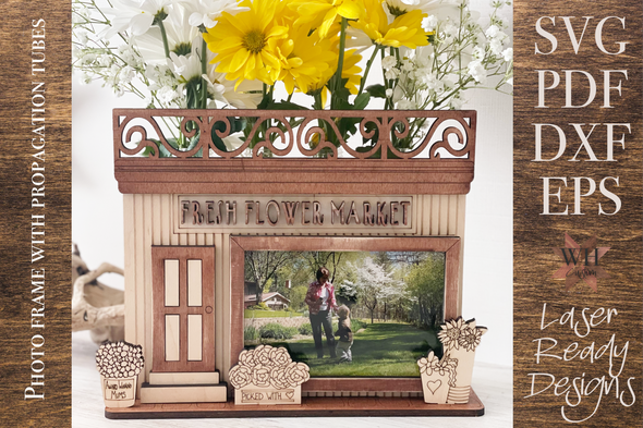 Flower Shop Propagation Frame laser cut design