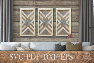 Wood Star Quilt Pattern for Laser cutters - Digital Download
