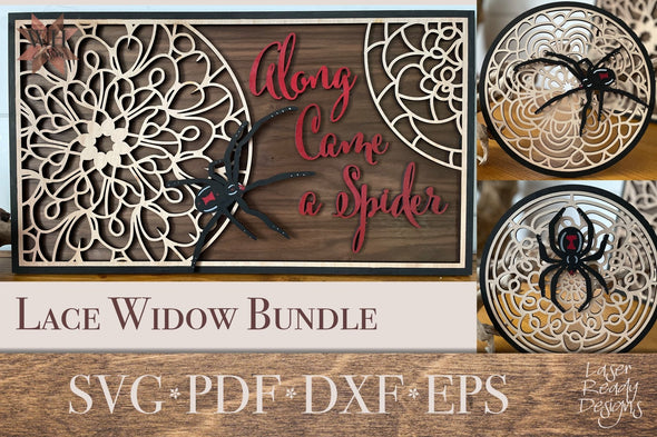 Along Came a Spider Bundle - digital download for laser cutters - Welcome Home Custom