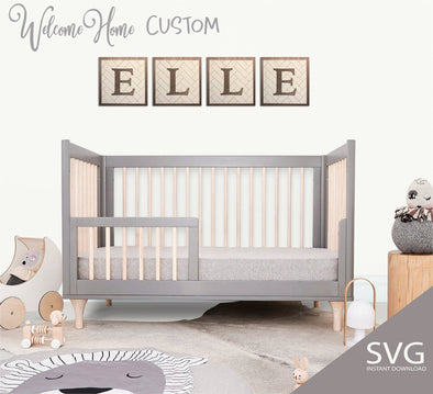 Alphabet SVG Herringbone Pattern Nursery decor SVG Entryway decor SVG Modern Farmhouse svg Welcome home custom - Welcome Home Custom