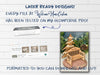 Bench Memorial Set - Christmas tree and Cardinals - Laser ready Design - Welcome Home Custom