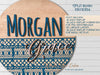 BOHO SVG laser cut files for Glowforge - Digital Download - Shiplap and Split design - 18 inch and 10 inch circle - made for all Glowforge - Welcome Home Custom