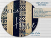 BOHO SVG laser cut files for Glowforge - Digital Download - Shiplap and Split design - 18 inch and 10 inch circle - made for all Glowforge - Welcome Home Custom