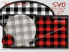 Bundle Buffalo plaid SVG laser cut files for Glowforge - Digital Download - Circle, Square, Oval, Rectangle, Square, and Ornament with frame - Welcome Home Custom