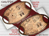Bundle Santa Tray SVG laser cut files - Naughty or Nice Combo Files for Glowforge - Christmas Decor PDF SVG - Digital Download - Welcome Home Custom
