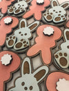 Bunny Easter SVG Laser cut file for Glowforge projects Hop into Easter with bonus shiplap file - Welcome Home Custom