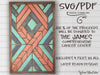 Cancer Awareness Ribbon SVG Laser cut Files - 100% proceeds donated to James Cancer Research - Wood Quilt SVG PDF - Welcome Home Custom