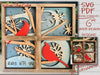 Cardinal laser cut files - SVG PDF - for Glowforge projects - Cardinal Memorial paint kit - DIY paint kit and ornament - Welcome Home Custom