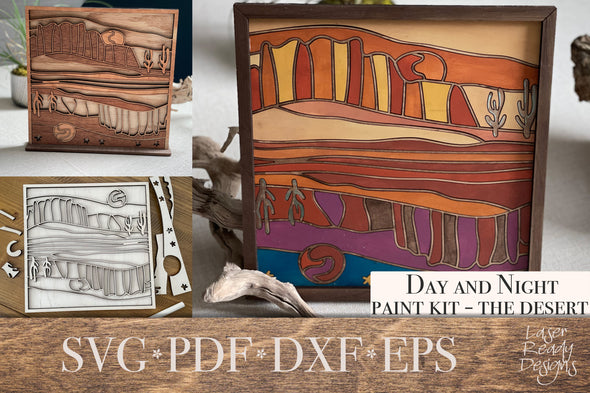 Desert Reflection Landscape DIY paint kit and Decor