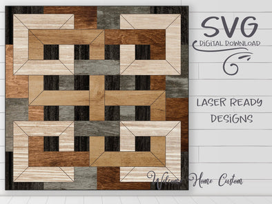 Farmhouse Quilt SVG laser cut file for Glowforge - Farmhouse DIY by welcomehomecustom - Welcome Home Custom